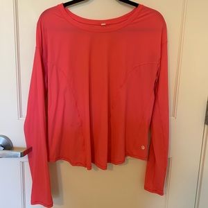 Hot pink Long sleeve lululemon shirt size 8
